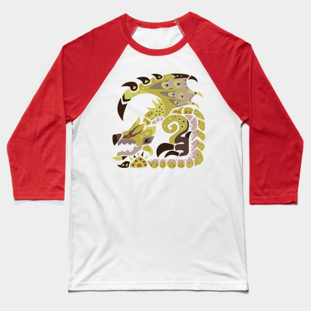 Gold Rathian Baseball T-Shirt by BlacIyc